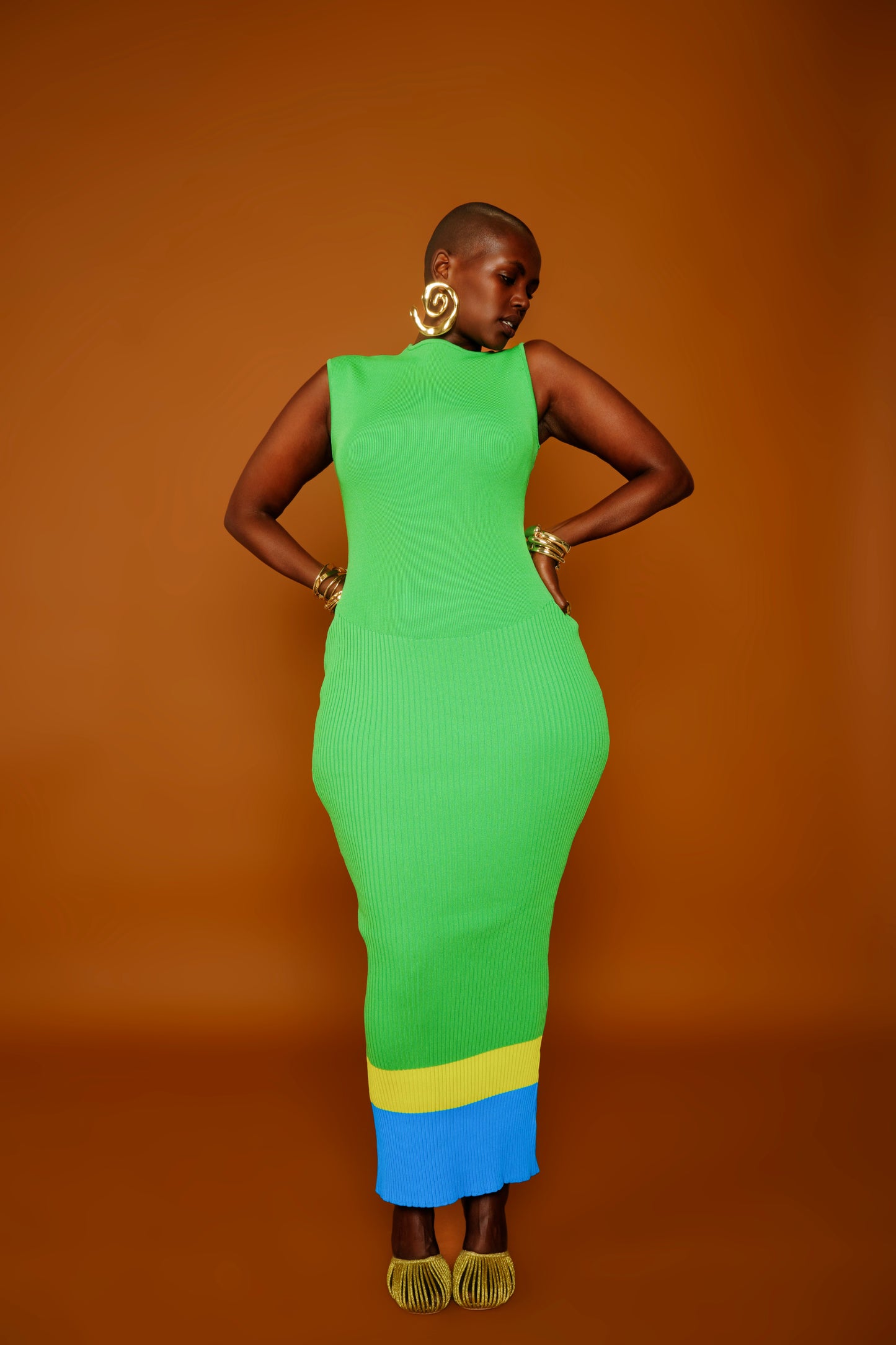 Sauda Dress in Green